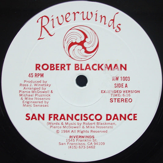 Robert Blackman : San Francisco Dance (12",45 RPM,Stereo)